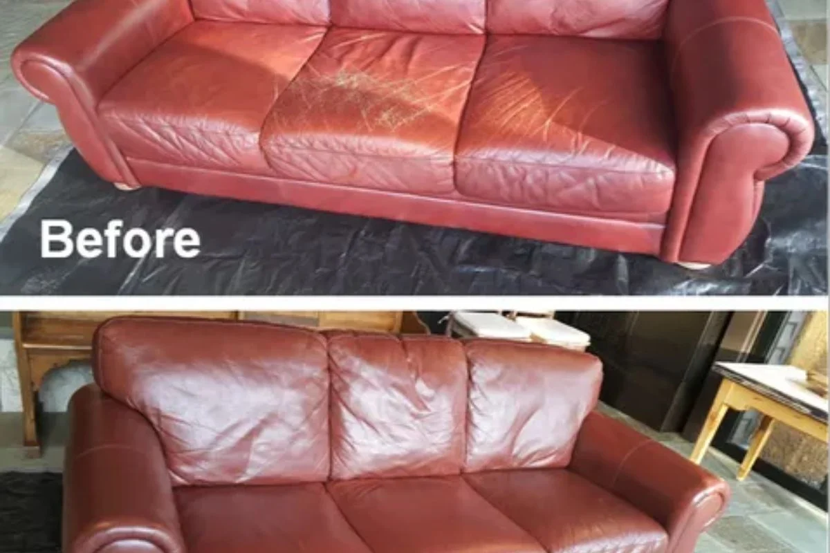 Repaired Leather Sofas